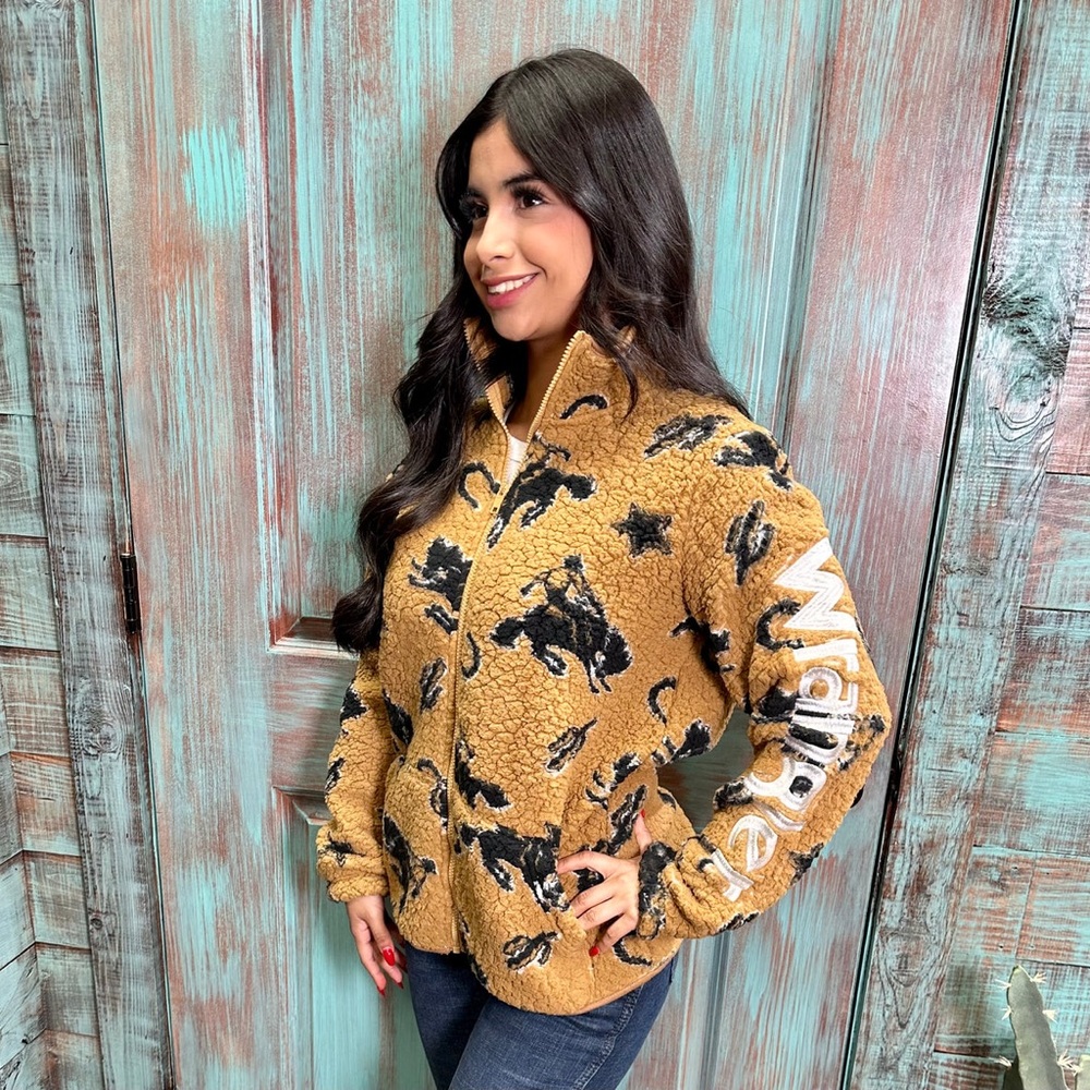 Women's Wrangler Sherpa western jacket bucking bronco - Picture 6 of 10